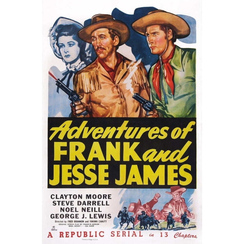 Adventures Of Frank And Jesse James U Movie Poster Masterprint Image 2