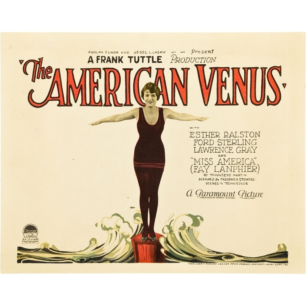 The American Venus Esther Ralston 1926. Movie Poster Masterprint Image 2