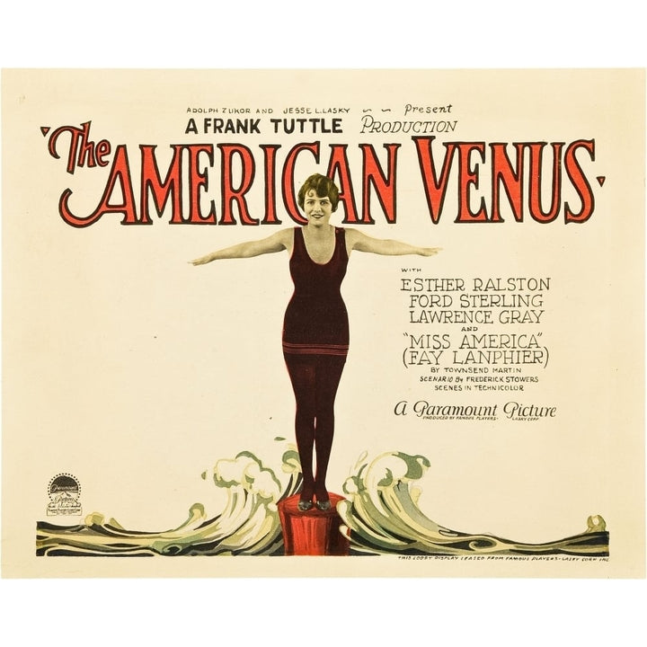 The American Venus Esther Ralston 1926. Movie Poster Masterprint Image 1