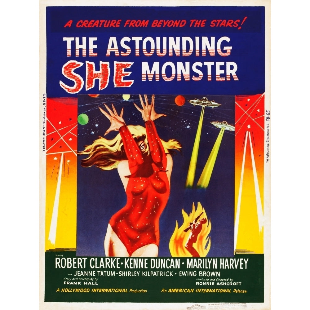 The Astounding She-Monster Poster Art Shirley Kilpatrick 1957 Movie Poster Masterprint Image 1