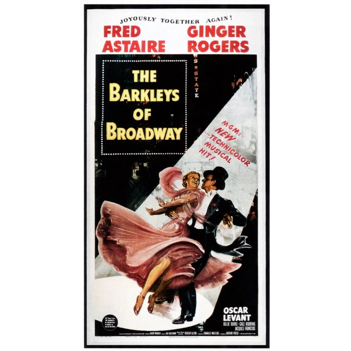 The Barkleys Of Broadway L-R: Ginger Rogers Fred Astaire On Poster Art 1949. Movie Poster Masterprint Image 2