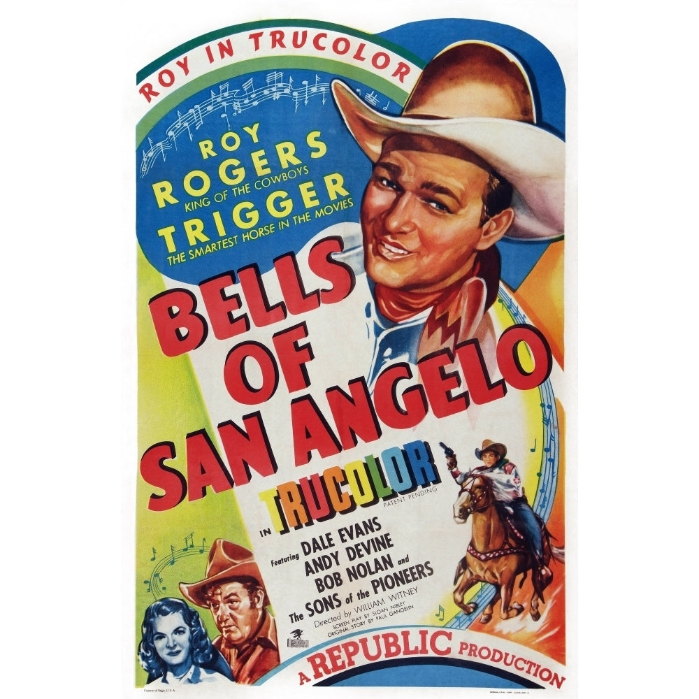 Bells Of San Angelo Movie Poster Masterprint Image 2