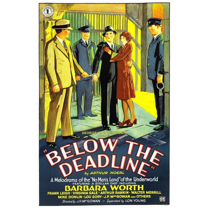 Below The Deadline Us Poster Art 1929 Movie Poster Masterprint Image 2