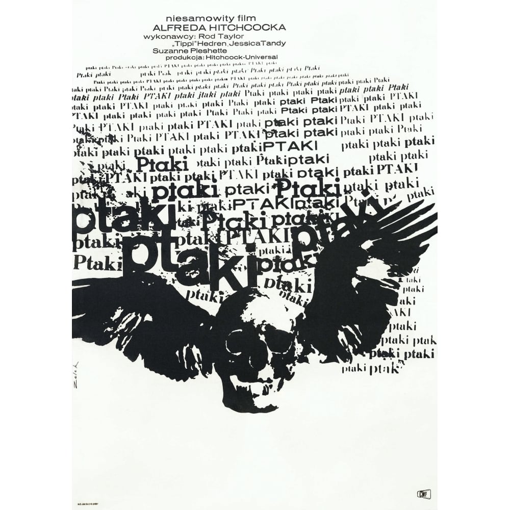 The Birds Polish Poster 1963 Movie Poster Masterprint Image 1