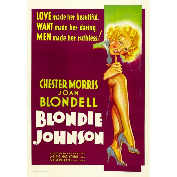 Blondie Johnson Joan Blondell 1933. Movie Poster Masterprint Image 1