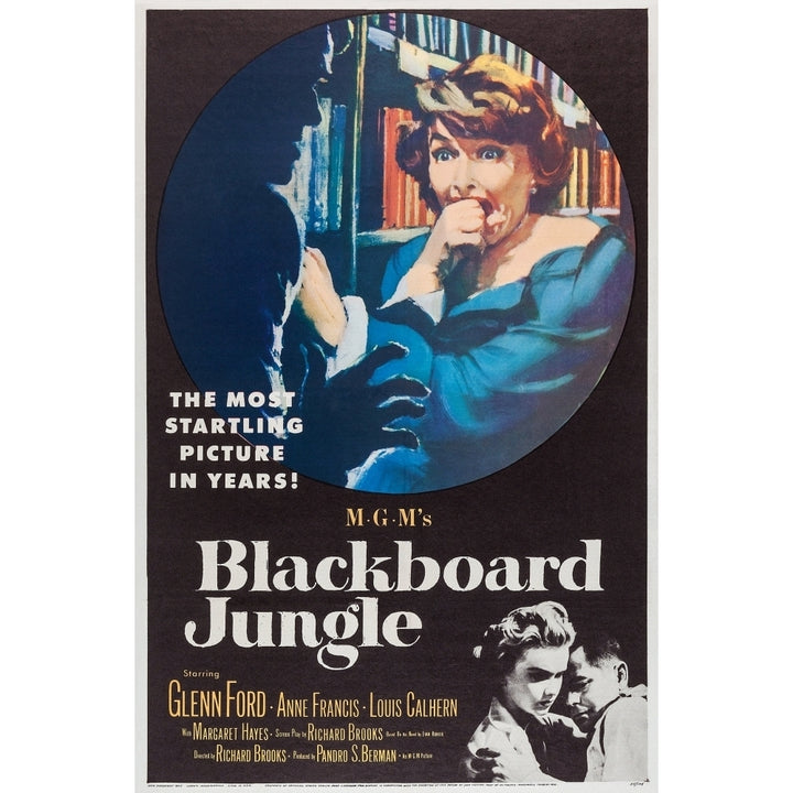 Blackboard Jungle Margaret Hayes Anne Francis Glenn Ford 1955 Movie Poster Masterprint Image 2