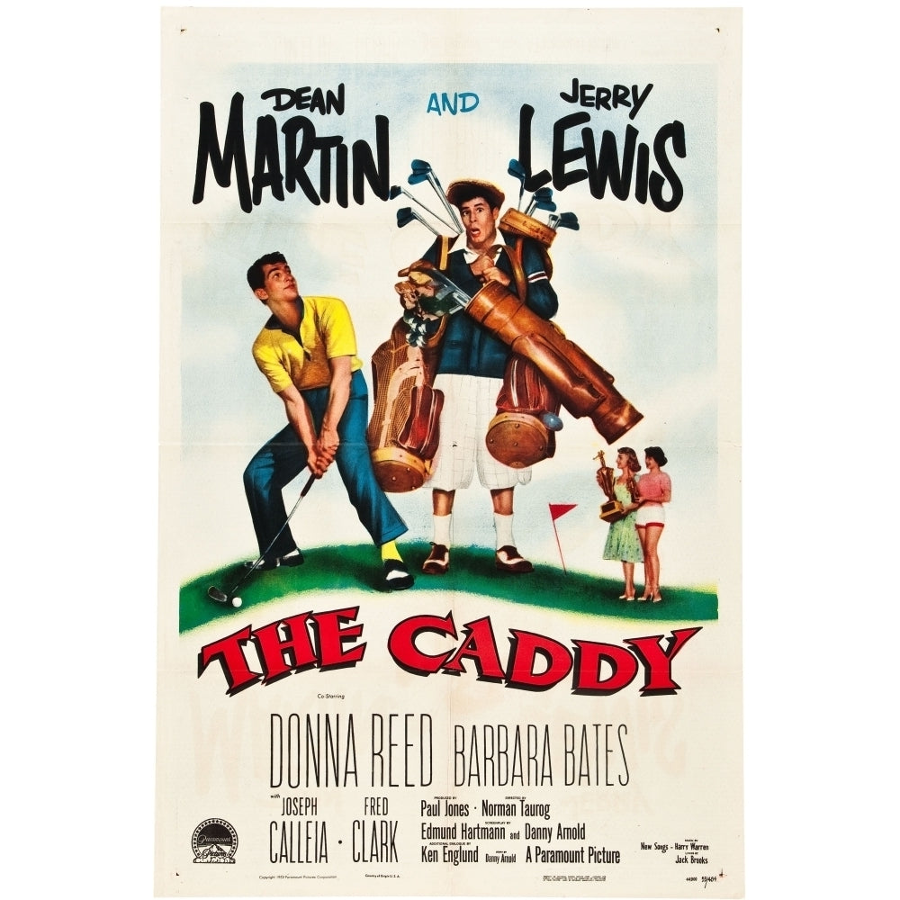 The Caddy Dean Martin Jerry Lewis 1953 Movie Poster Masterprint Image 2