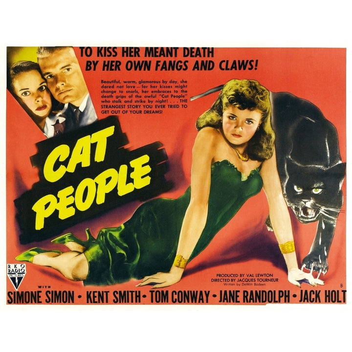 Cat People Top Left From Left: Jane Randolph Kent Smith Right: Simone Simon 1942. Movie Poster Masterprint Image 1