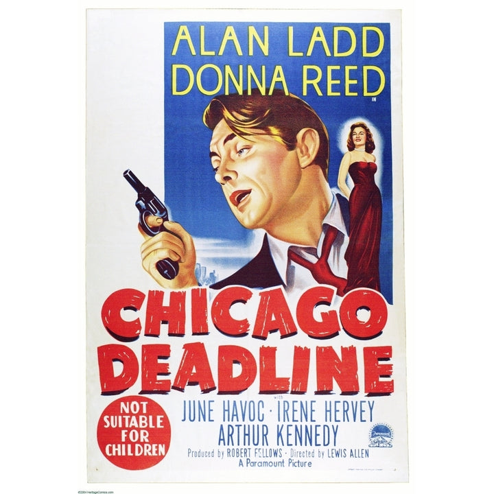 Chicago Deadline Us Poster From Left: Alan Ladd Donna Reed 1949. Movie Poster Masterprint Image 1