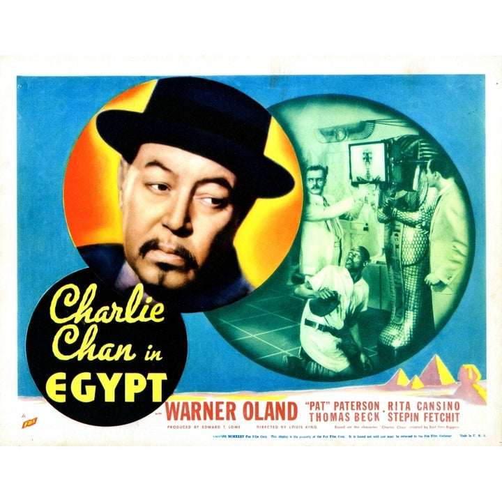 Charlie Chan In Egypt Movie Poster Masterprint Image 1