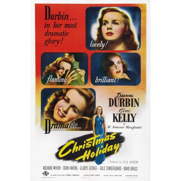 Christmas Holiday Us Poster Art Deanna Durbin 1944 Movie Poster Masterprint Image 1