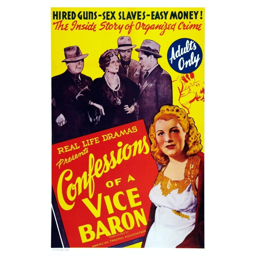 Confessions Of A Vice Baron Us Poster Art Lona Andre 1943 Movie Poster Masterprint Image 1