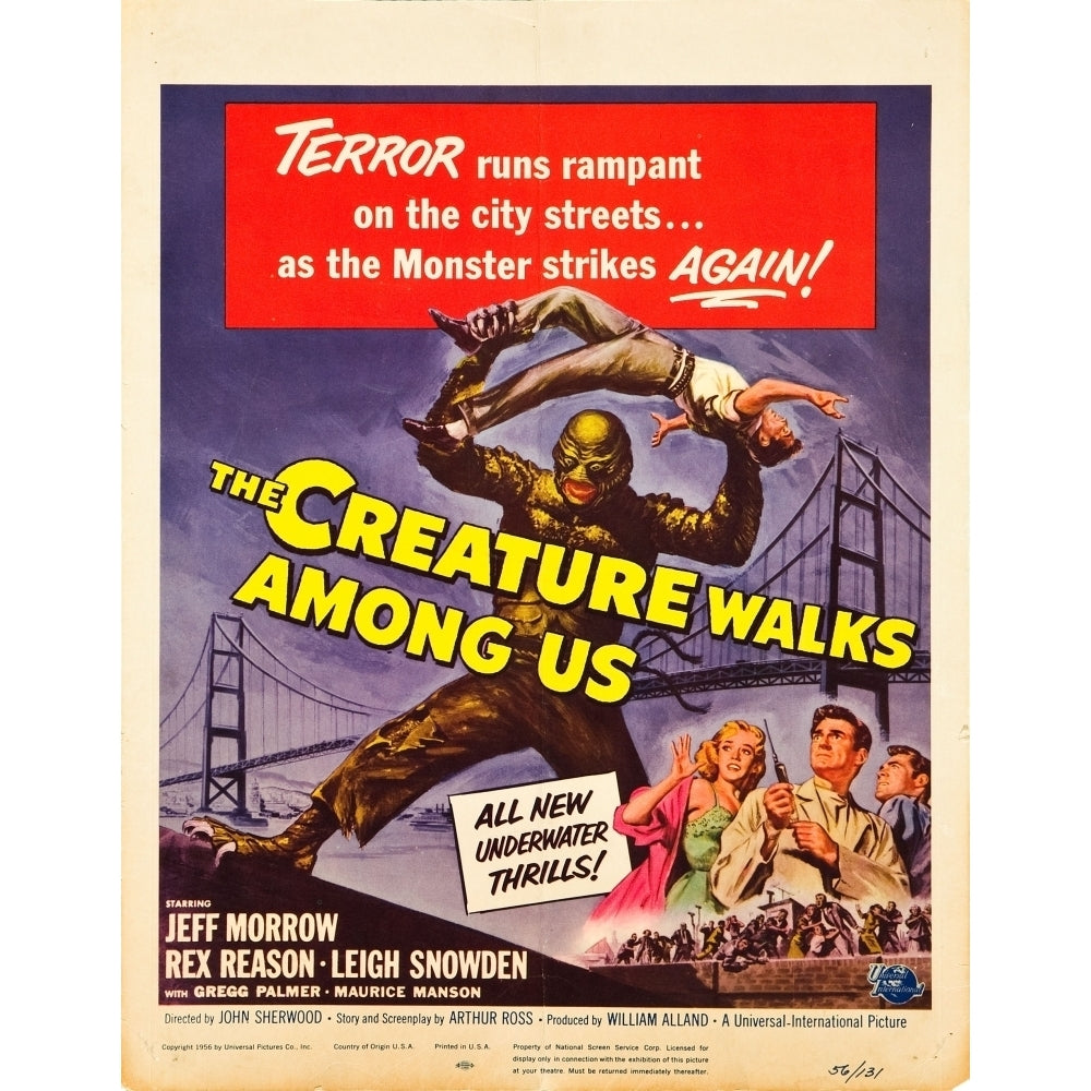 The Creature Walks Among Us Movie Poster Masterprint Image 1