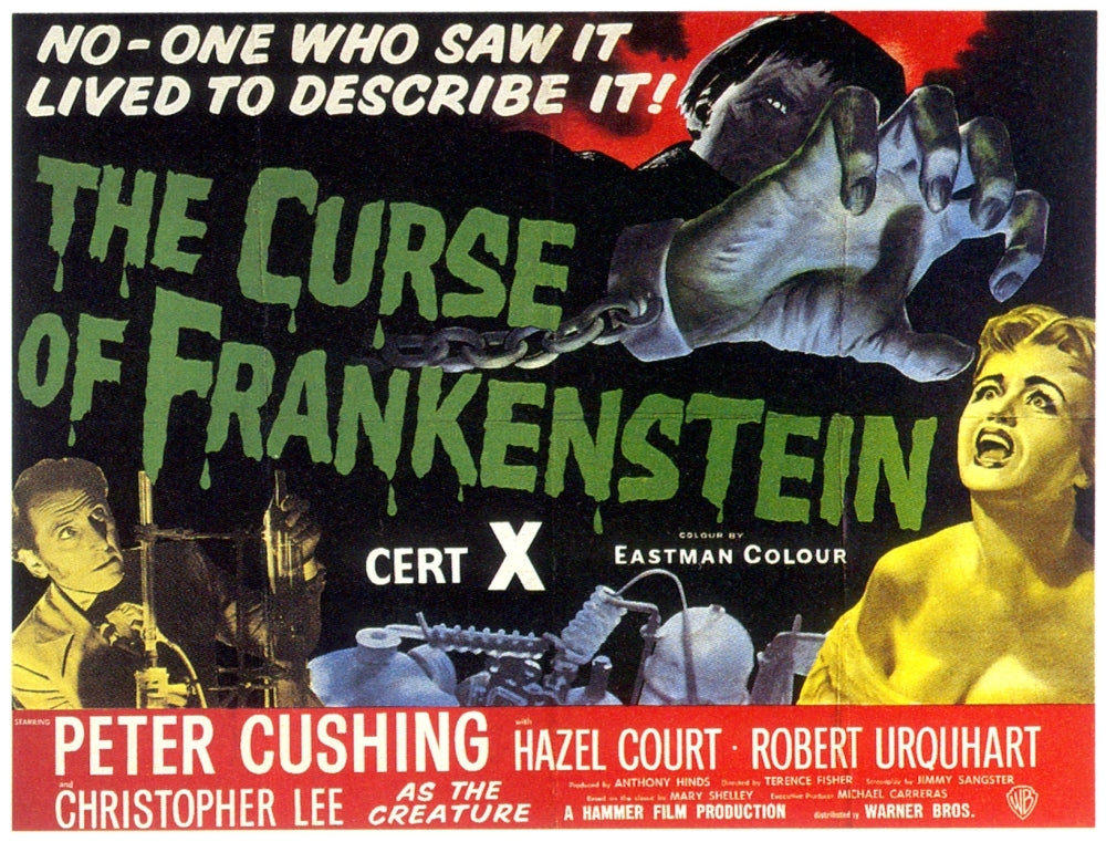 The Curse Of Frankenstein Hammer Horror Classic Poster Art 1957 Movie Poster Masterprint Image 1