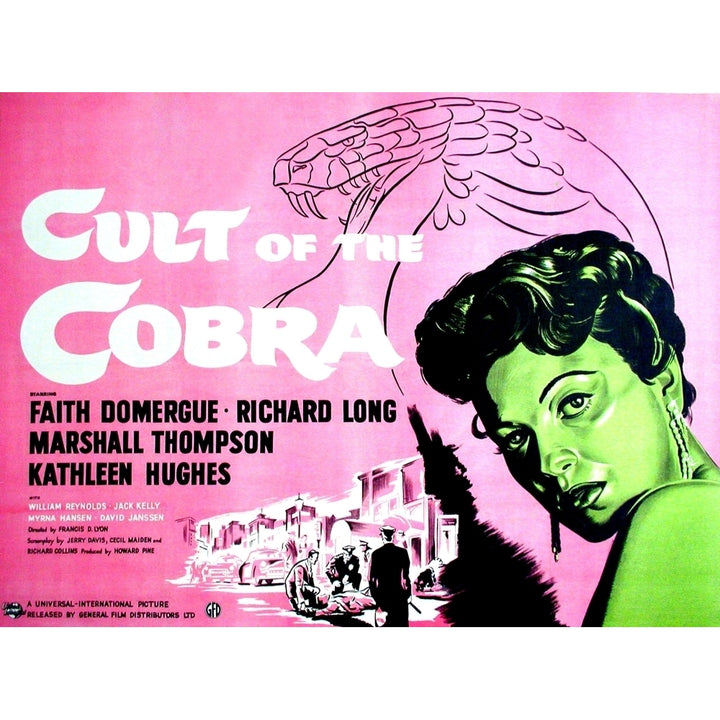 Cult Of The Cobra Faith Domergue British Poster Art 1955. Movie Poster Masterprint Image 1