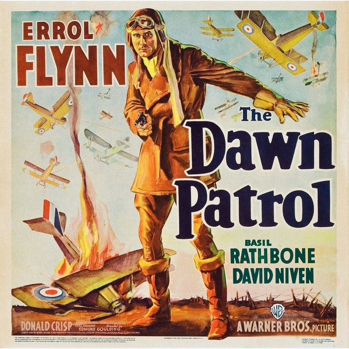 The Dawn Patrol Errol Flynn 1938. Movie Poster Masterprint Image 1