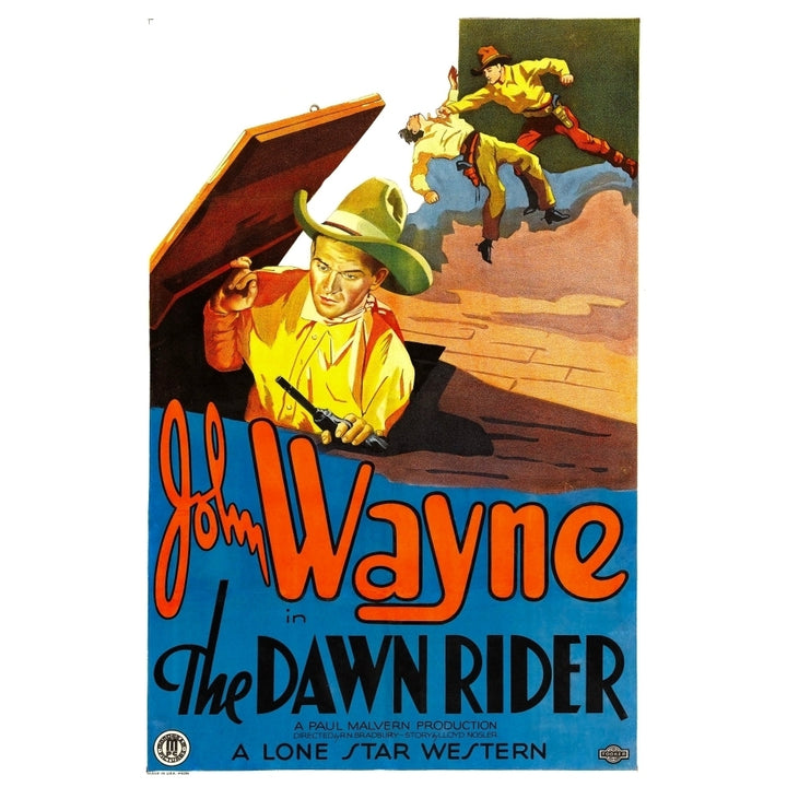 The Dawn Rider Left: John Wayne 1935. Movie Poster Masterprint Image 2