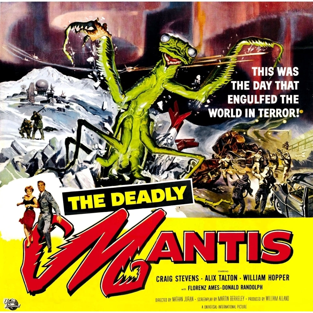 The Deadly Mantis 6-Sheet Poster Art 1957. Movie Poster Masterprint Image 1