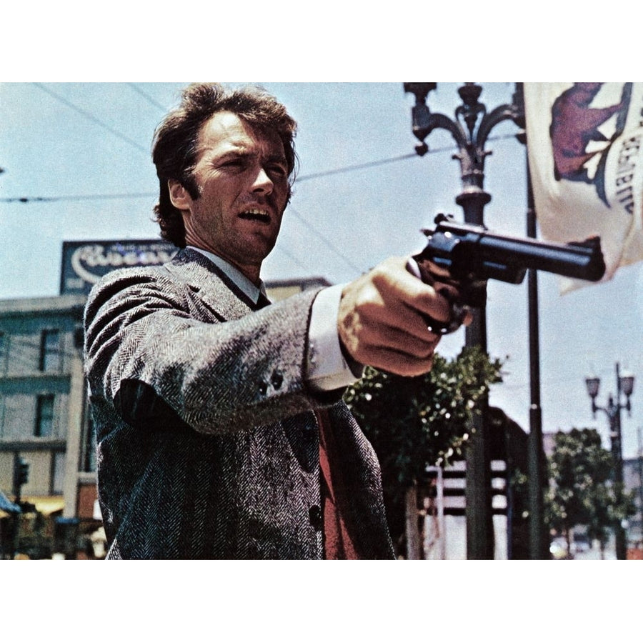 Dirty Harry Clint Eastwood 1971 Poster Print Image 1