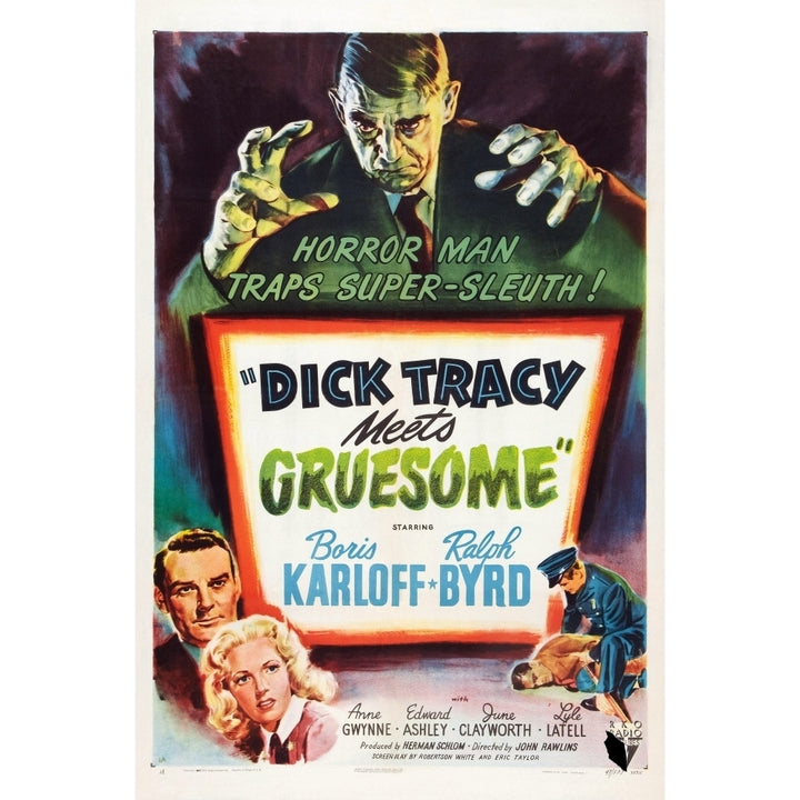 Dick Tracy Meets Gruesome Movie Poster Masterprint Image 1