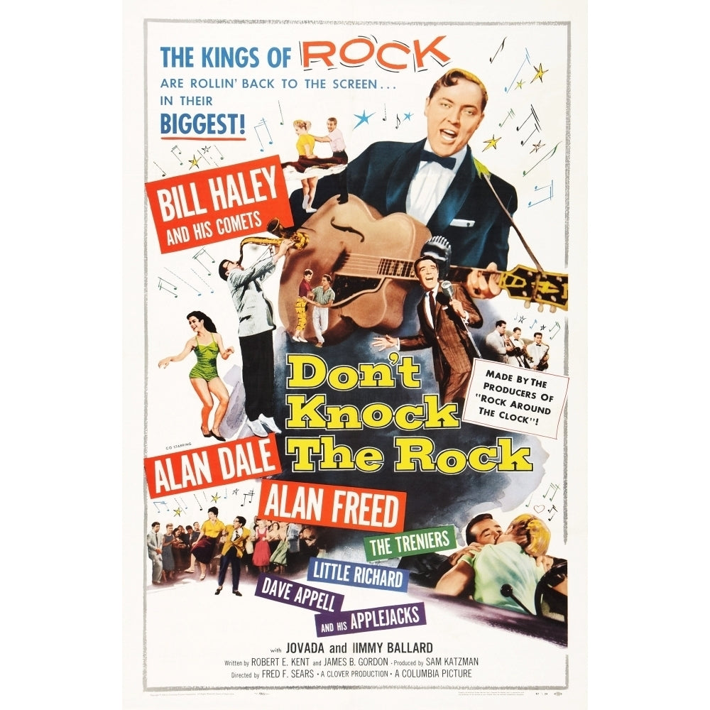 DonT Knock The Rock Bill Haley Alan Freed 1956 Movie Poster Masterprint Image 1