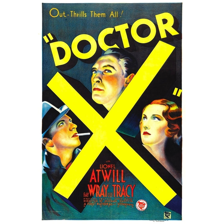 Doctor X Lee Tracy Lionel Atwill Fay Wray 1932 Movie Poster Masterprint Image 2