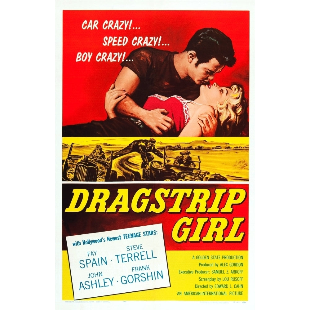 Dragstrip Girl Us Poster Art From Left: John Ashley Fay Spain 1957 Movie Poster Masterprint Image 2