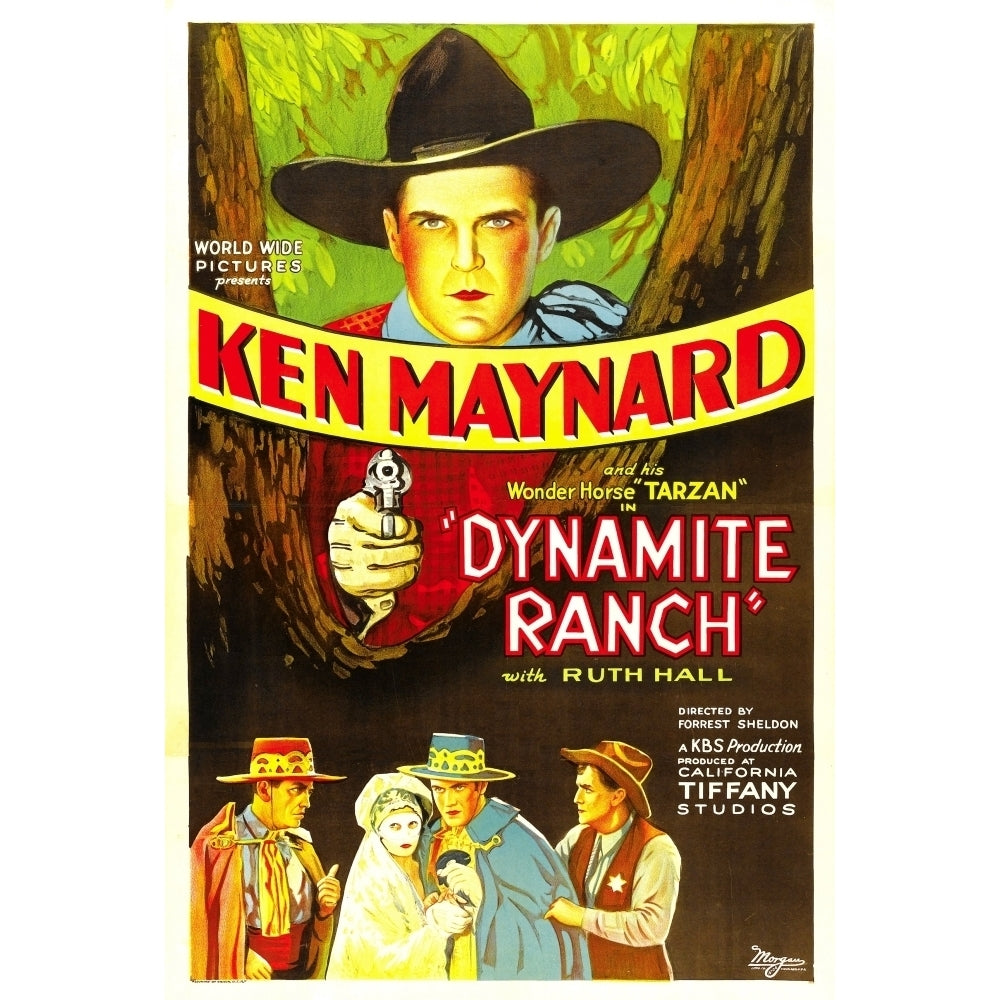 Dynamite Ranch Top: Ken Maynard 1932. Movie Poster Masterprint Image 1