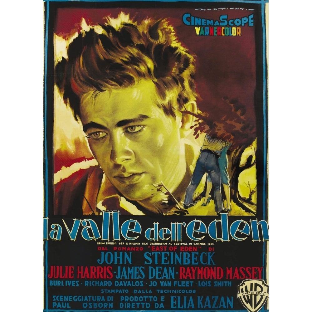 East Of Eden James Dean On Italian Poster Art 1955. Movie Poster Masterprint Image 1