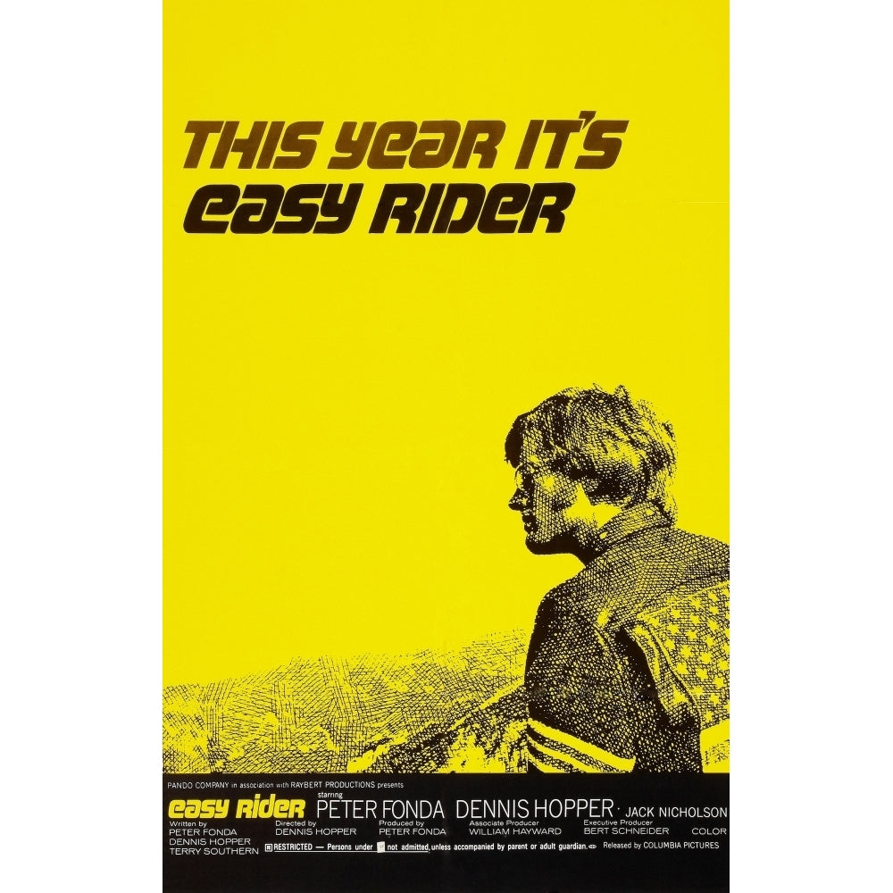 Easy Rider Peter Fonda 1969. Movie Poster Masterprint Image 2