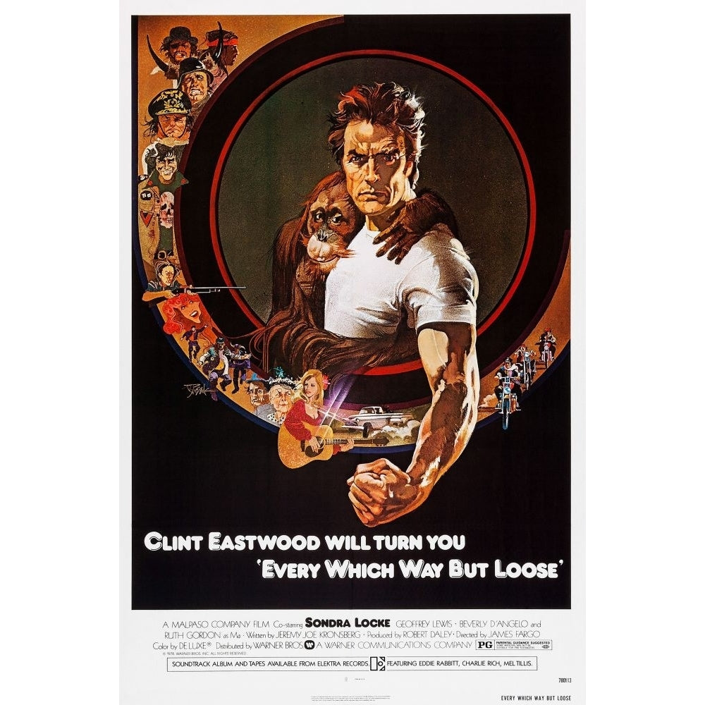 Every Which Way But Loose  Us Poster  Clint Eastwood  1978. Warner Bros./Courtesy Everett Collection Poster Print Image 1