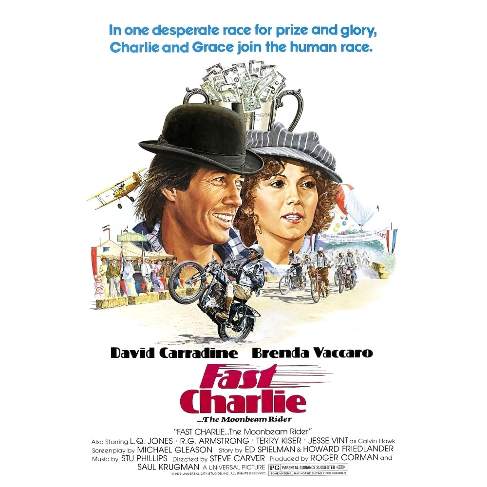 Fast Charlie...The Moonbeam Rider From Left: David Carradine Brenda Vaccaro 1979. Movie Poster Masterprint Image 2