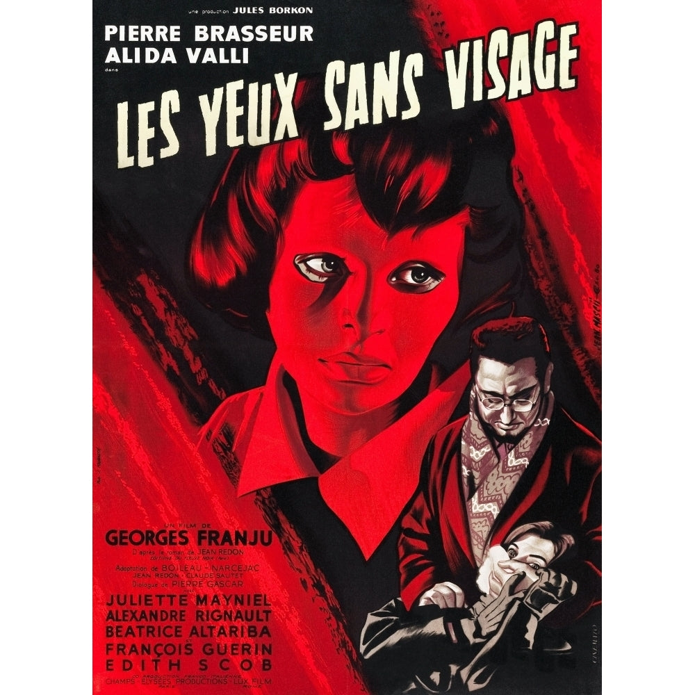 Eyes Without A Face Edith Scob Pierre Brasseur 1959. Movie Poster Masterprint Image 2