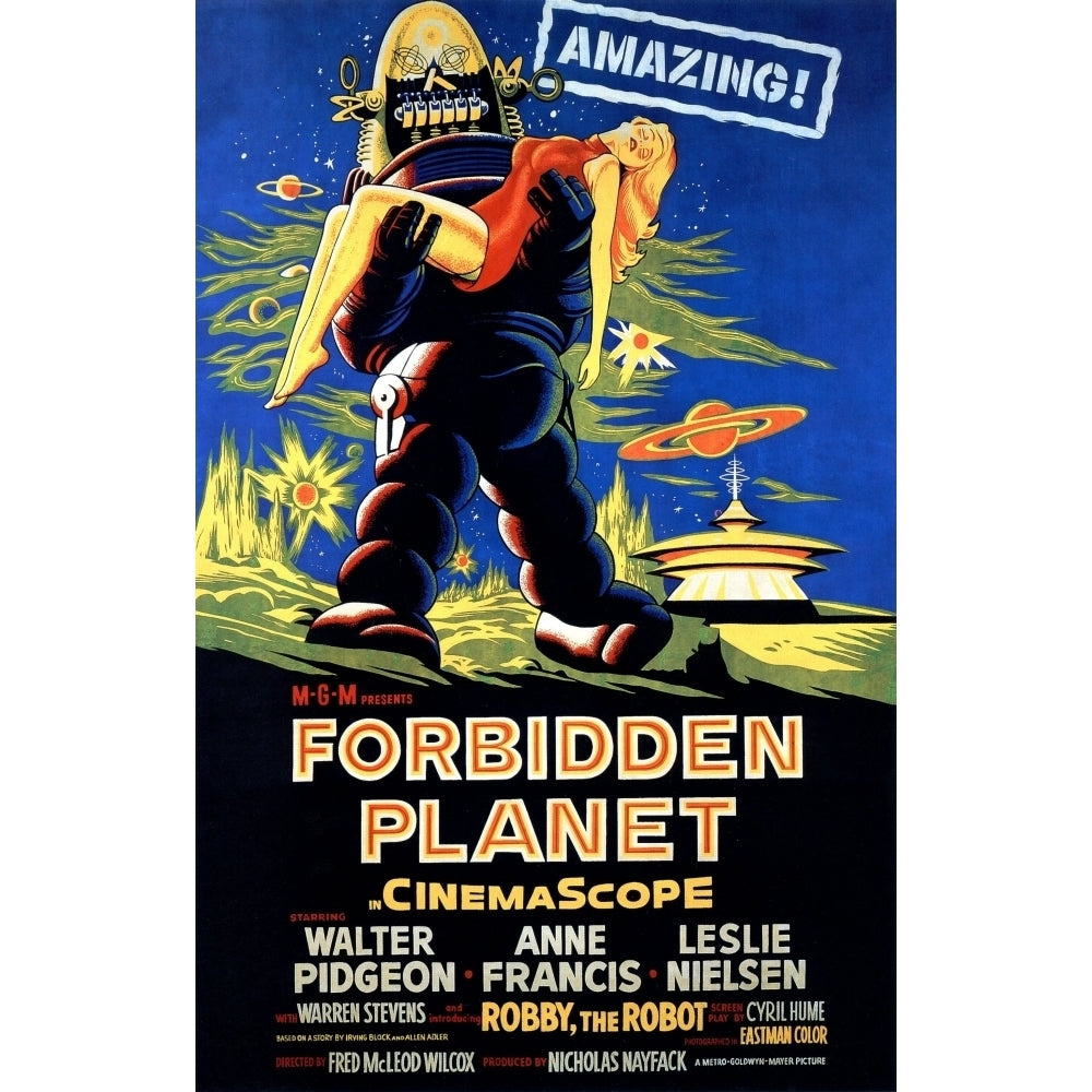 Forbidden Planet 1956 Poster Print Image 1