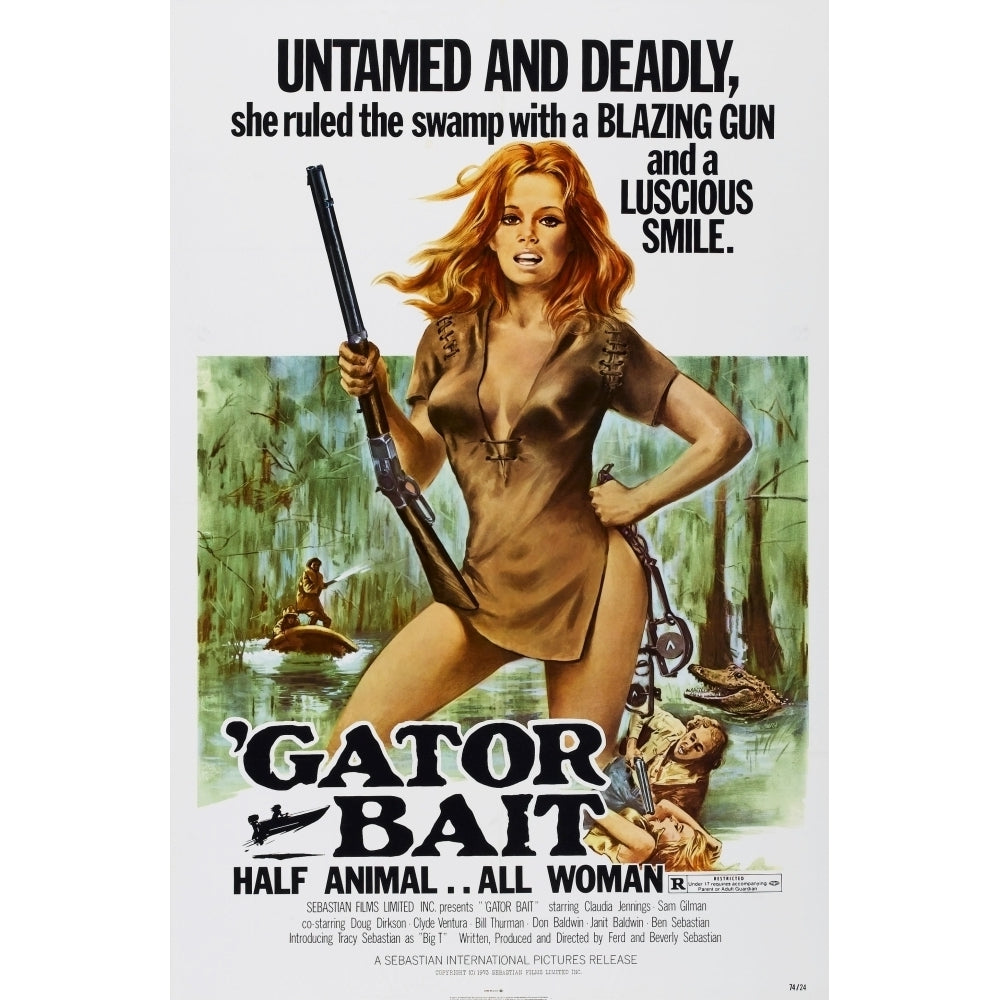 Gator Bait Us Poster Claudia Jennings 1974 Movie Poster Masterprint Image 1