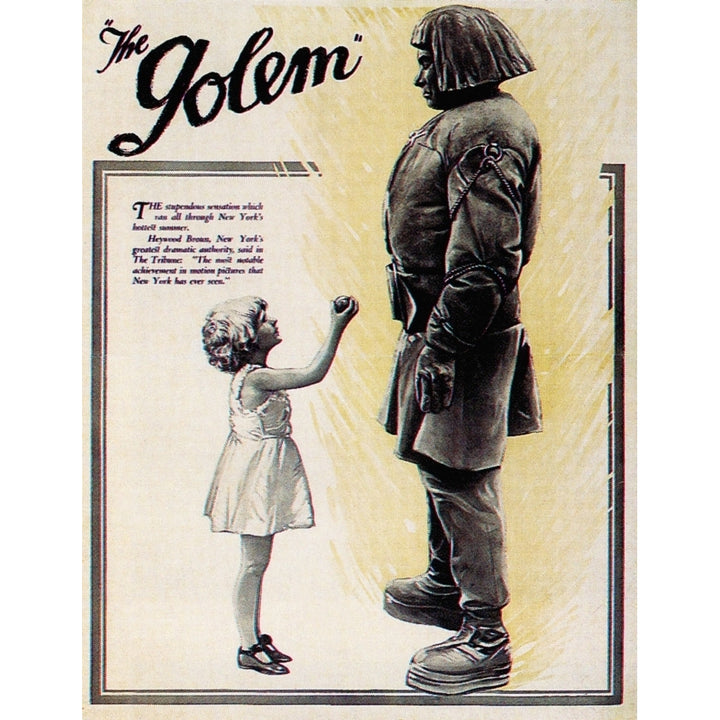 The Golem 1920 Movie Poster Masterprint Image 1