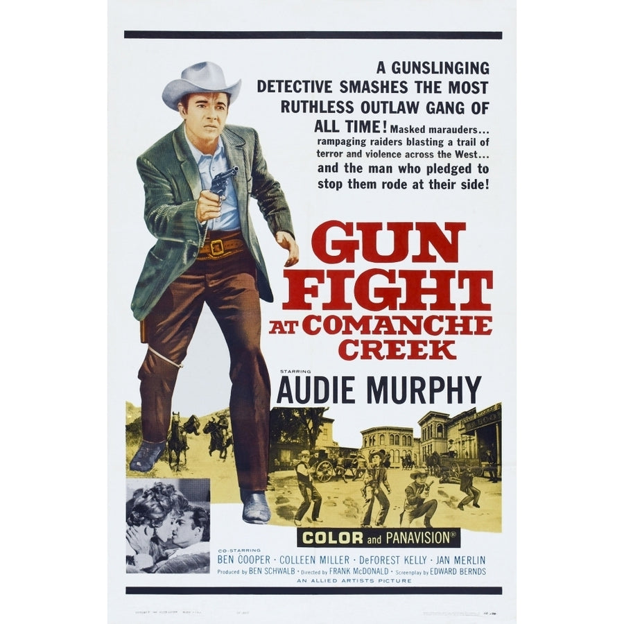 Gunfight At Comanche Creek Top Left: Audie Murphy 1963. Movie Poster Masterprint Image 1