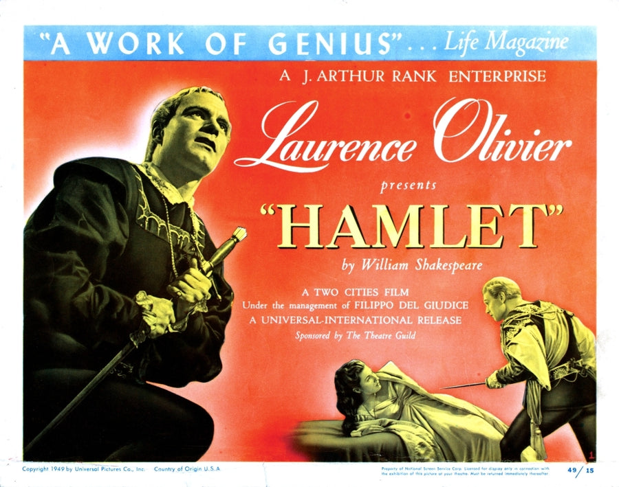 Hamlet Laurence Olivier Eileen Herlie 1948 Movie Poster Masterprint Image 1