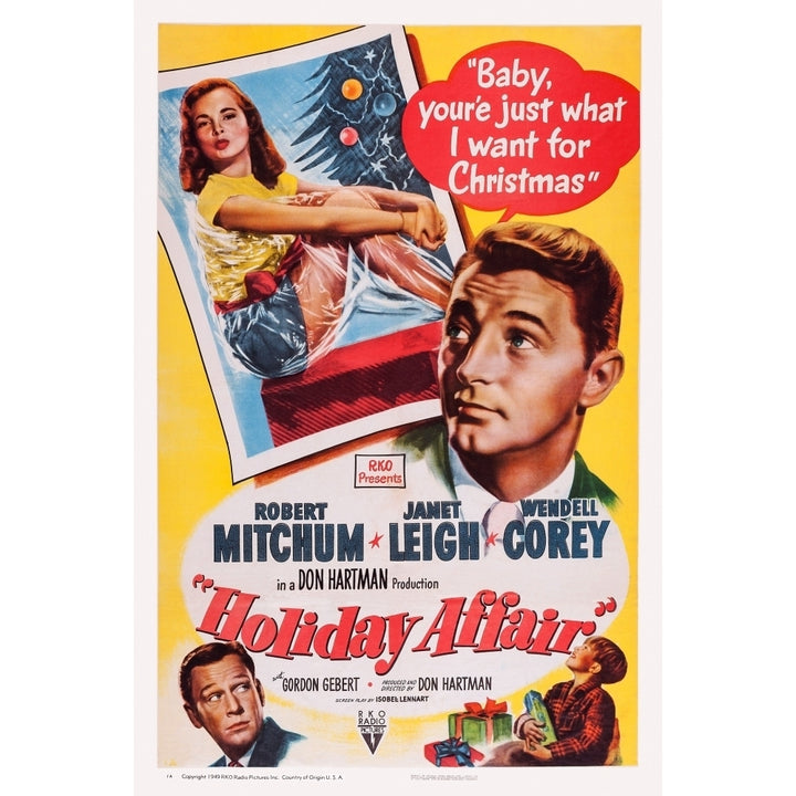 Holiday Affair U Movie Poster Masterprint Image 1