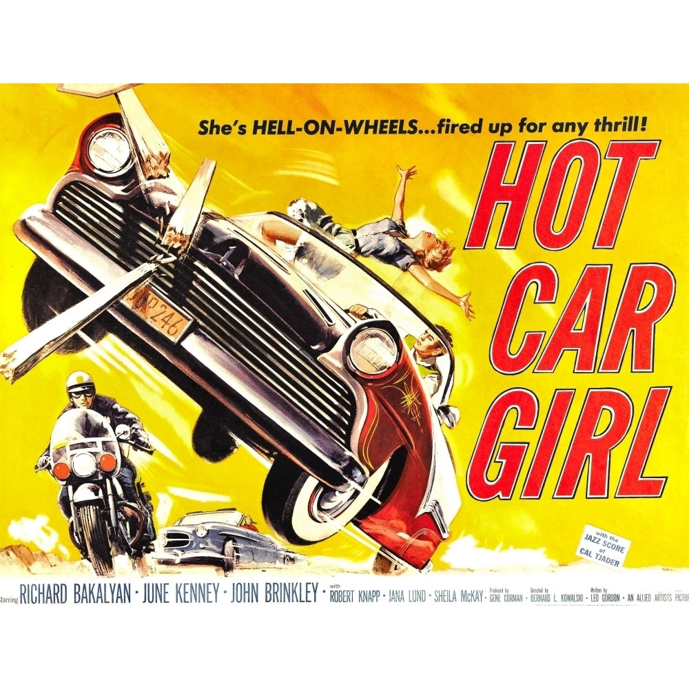 Hot Car Girl 1958 Movie Poster Masterprint Image 1