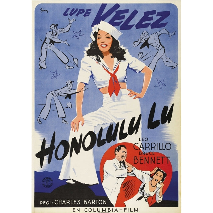 Honolulu Lu Top: Lupe Velez On Swedish Poster Art 1941. Movie Poster Masterprint Image 2