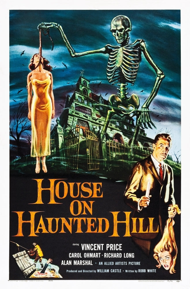 House On Haunted Hill Alternate Poster Art For Vincent Price Classic 1959 Movie Poster Masterprint Image 1