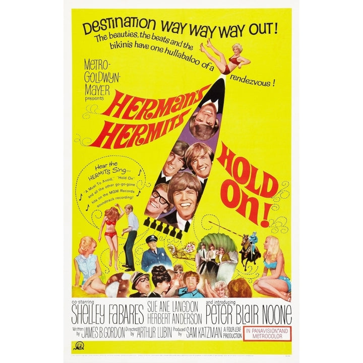 Hold On!: HermanS Hermits Us Poster Peter Noone 1966 Movie Poster Masterprint Image 1