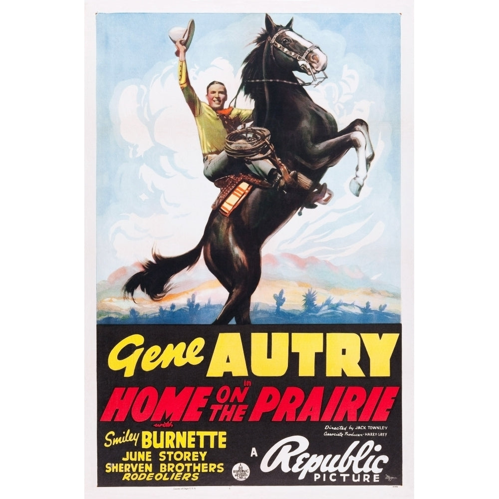 Home On The Prairie Gene Autry 1939. Movie Poster Masterprint Image 2