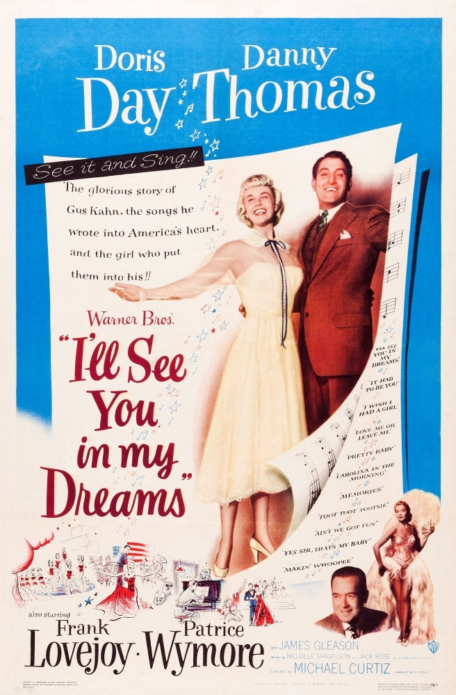 ILl See You In My Dreams Us Poster Art Top From Left: Doris Day Danny Thomas 1951. Movie Poster Masterprint Image 1