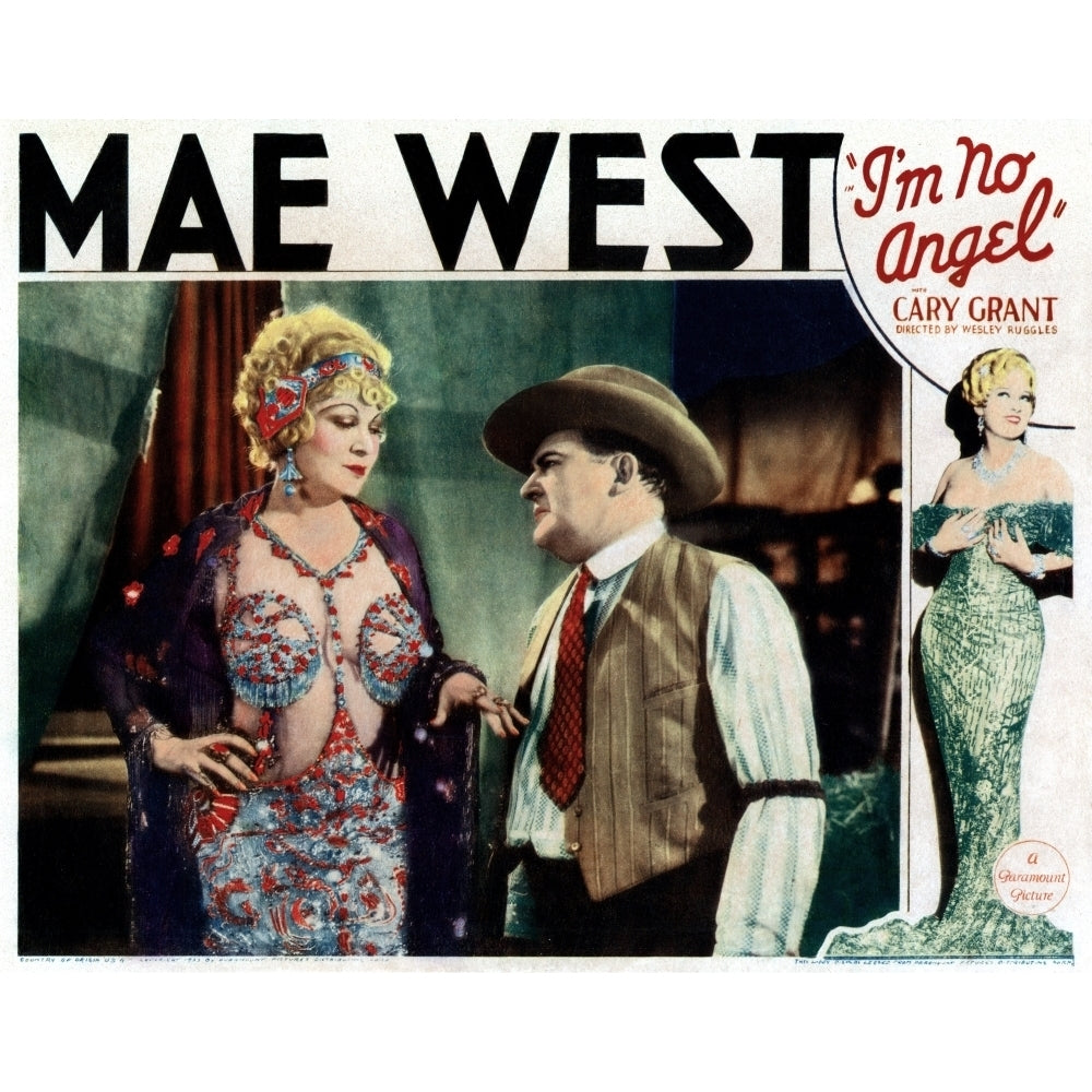 IM No Angel From Left Mae West Edward Arnold 1933 Movie Poster Masterprint Image 2