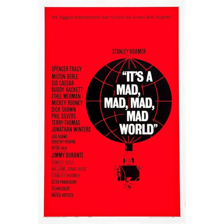 ItS A Mad Mad Mad Mad World Poster Art 1963. Movie Poster Masterprint Image 1