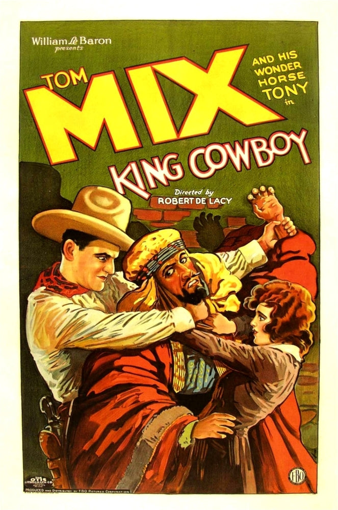 King Cowboy Left: Tom Mix Right: Sally Blane 1928. Movie Poster Masterprint Image 1