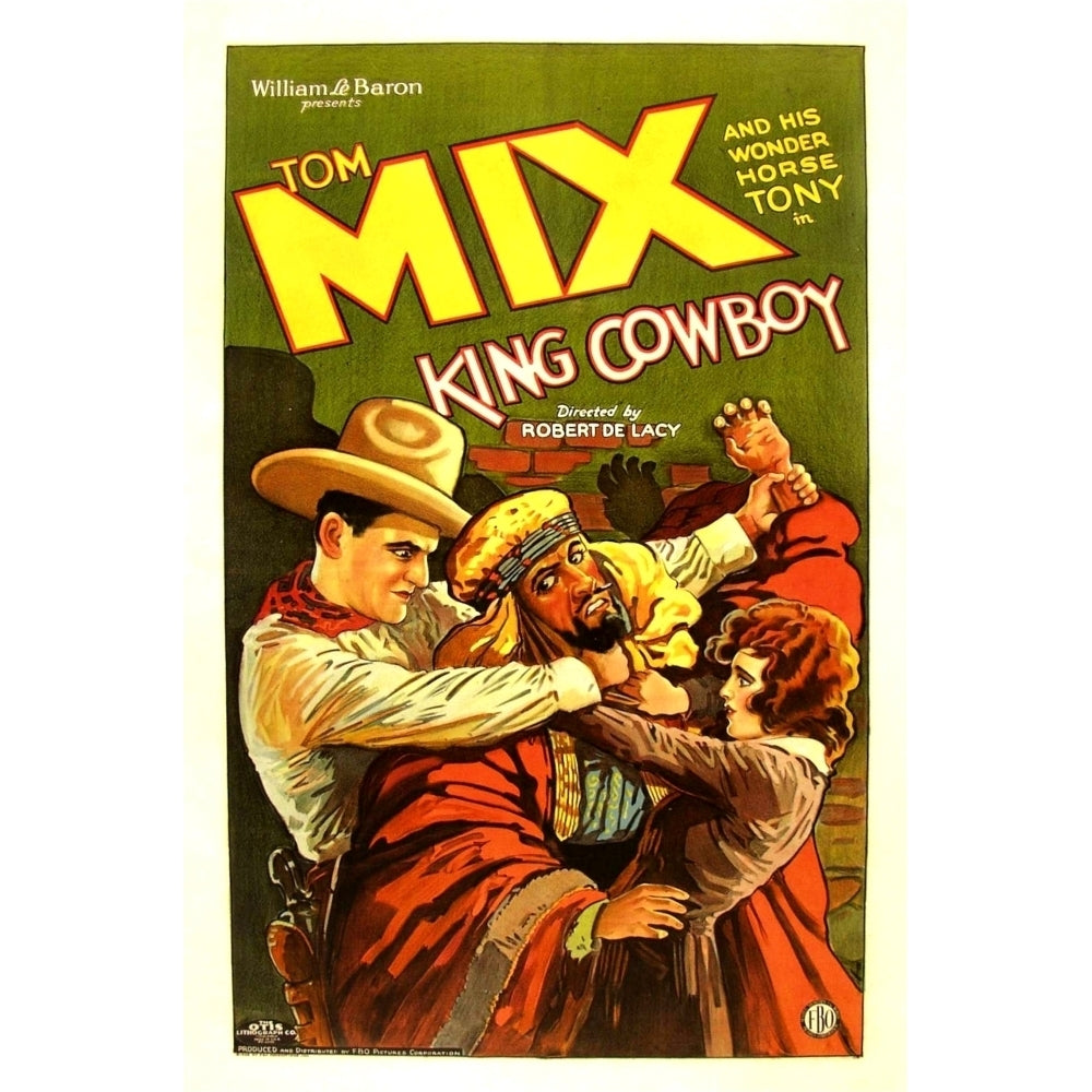 King Cowboy Left: Tom Mix Right: Sally Blane 1928. Movie Poster Masterprint Image 2