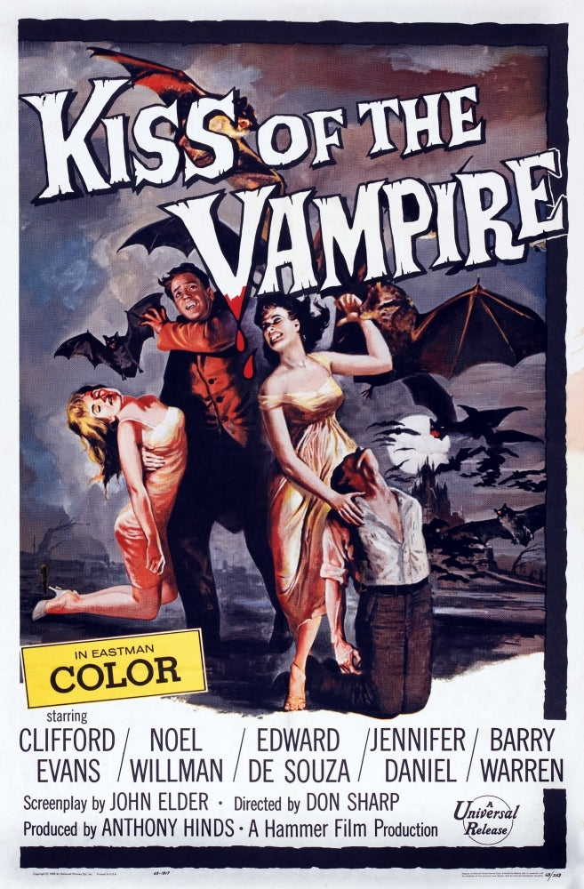 The Kiss Of The Vampire 1963. Movie Poster Masterprint Image 1